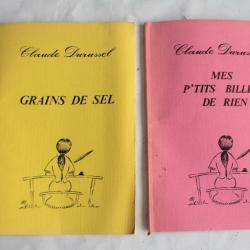 Livres Claude durussel grains de sel/mes p'tits billets de rien 1980
