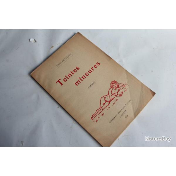 Livre Pomes Tentes mineur Charles d'eternod 1916