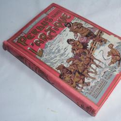 Livre avec Illustration Perdus dans l'Arctique Ejnar Mikkelsen 1913
