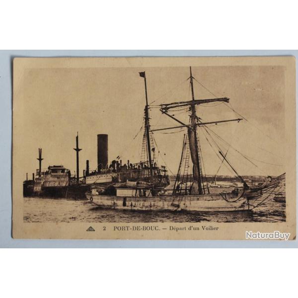 CPA Bouches-du-Rh�ne Port-de-Bouc D�part d'un voilier