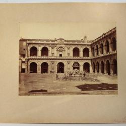 Photographie Palais apostolique Lorette Loreto Italie Tirage albuminé