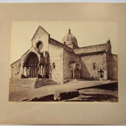 Photographie Cathédrale Ancône Italie Tirage albuminé