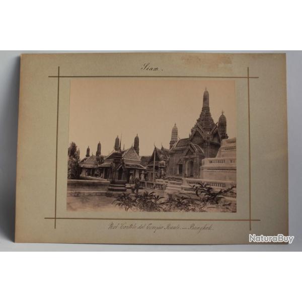 Photographie Siam Temple Bangkok Tha�lande papier sal�