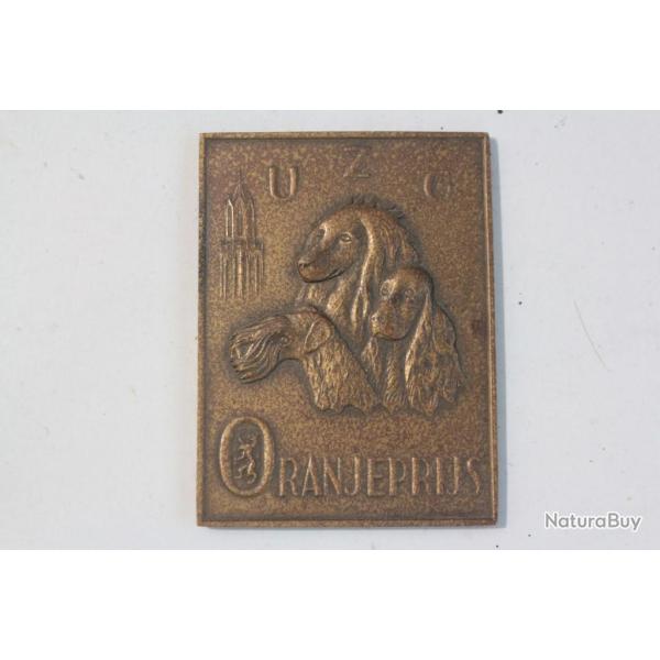 M�daille UZG Oranjeprijs Concours canin Belgique 1930 Chiens