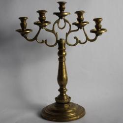 Chandelier bronze espagnol XVIIIe siècle