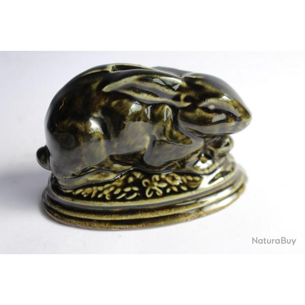 Ancienne tirelire porcelaine lapin Art populaire