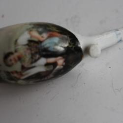 Fourneau de pipe porcelaine chasseur