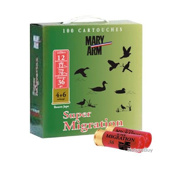 100 Cartouches MARY ARM Super Migration 36 Cal.12