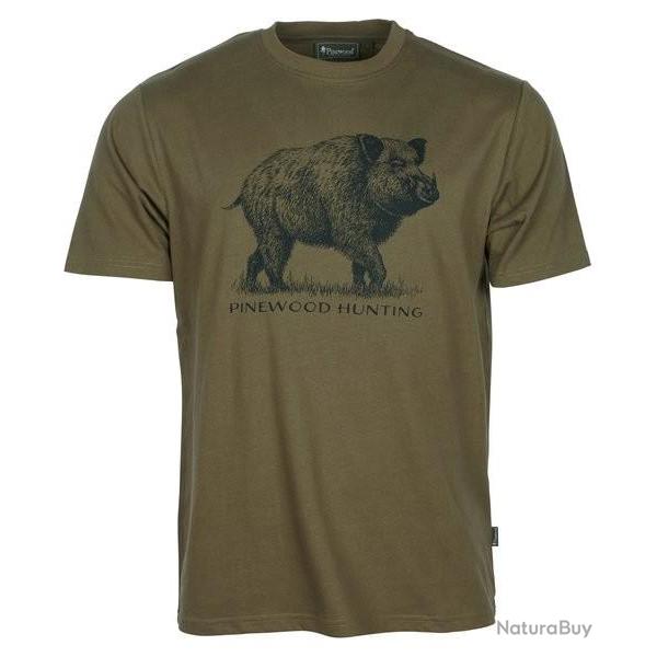 T-SHIRT PINEWOOD WILDBOAR OLIVE