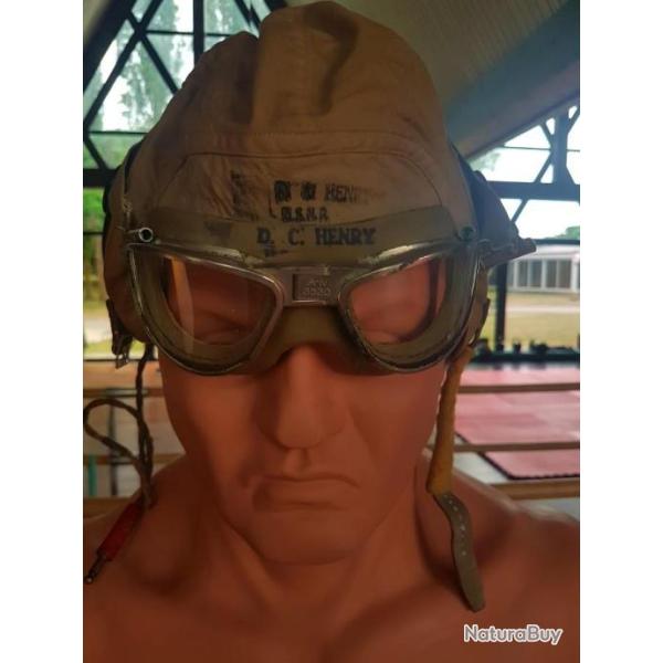 Casque de PILOTE de US. NAVY - Original WW II
