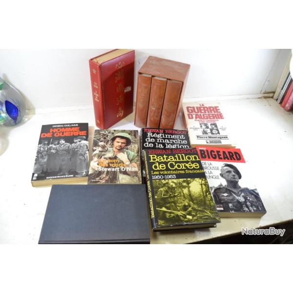 Lot livres sur la Deuxi�me Guerre Mondiale, Indochine Alg�rie. WW2