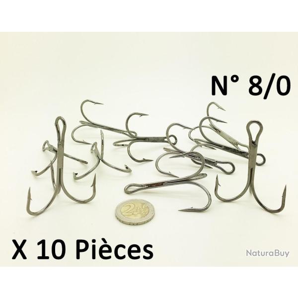 Hame�on triple N� 8/0 par 10 pi�ces