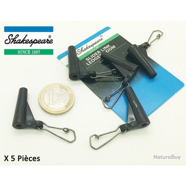 Mini coulisseau � agrafe Shakespeare (5pc)
