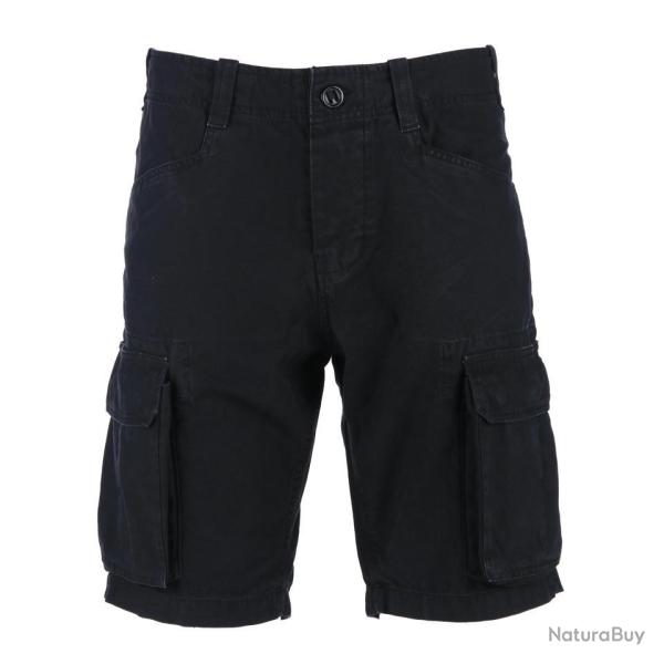 Short cargo d�lav� � la pierre Couleur Noir