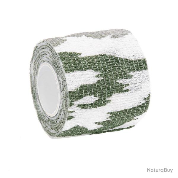 Bande extensible en rouleau 4,5 m x 5 cm (Couleur Camouflage Snow)