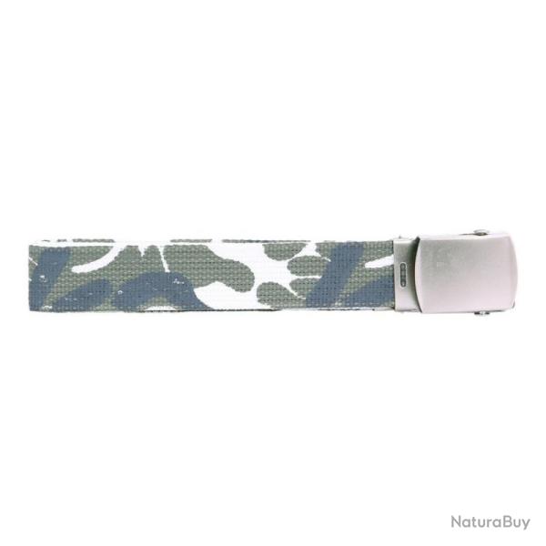 Ceinture toile 30mm avec boucle chrom�e (Couleur Camouflage Urban)