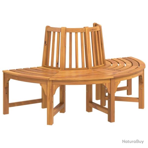 Banc de jardin meuble de patio d'ext�rieur terrasse demi-circulaire tour d'arbre diam�tre 160cm boi