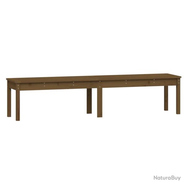 Banc de jardin meuble de patio d'extrieur terrasse  2 places 203,5 x 44 x 45cm bois de pin marron