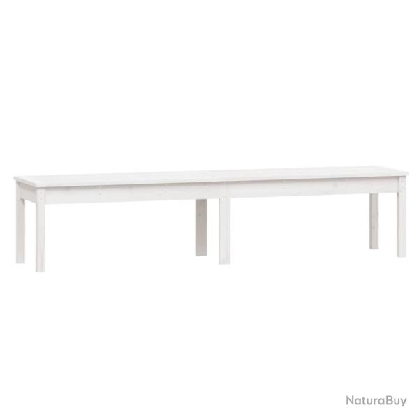 Banc de jardin meuble de patio d'ext�rieur terrasse � 2 places 203,5 x 44 x 45 cm bois massif pin b