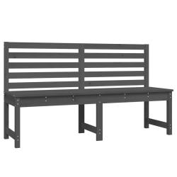 Banc de jardin meuble de patio d'ext&eacute;rieur terrasse gris 157,5 cm bois massif de pin 02_0011730