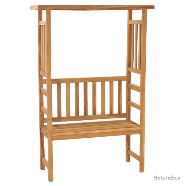 Banc de jardin meuble de patio d'ext�rieur terrasse avec pergola 115 cm bois de teck solide 02_0011