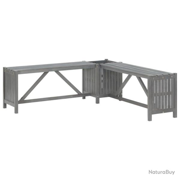 Banc de jardin meuble de patio d'extrieur terrasse d'angle de jardin et jardinire 117 cm bois d'a
