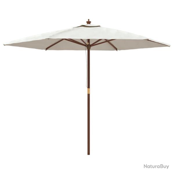 Parasol de jardin avec m�t en bois 299 x 240 cm sable 02_0008354