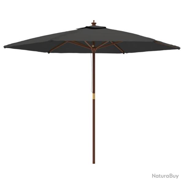 Parasol de jardin avec mt en bois 299 x 240 cm anthracite 02_0008334