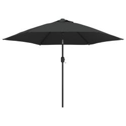 Parasol d'ext&eacute;rieur avec led et m&acirc;t en acier 300 cm anthracite 02_0008173