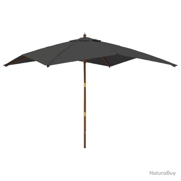 Parasol de jardin avec mt en bois 300 x 300 x 273 cm anthracite 02_0008335