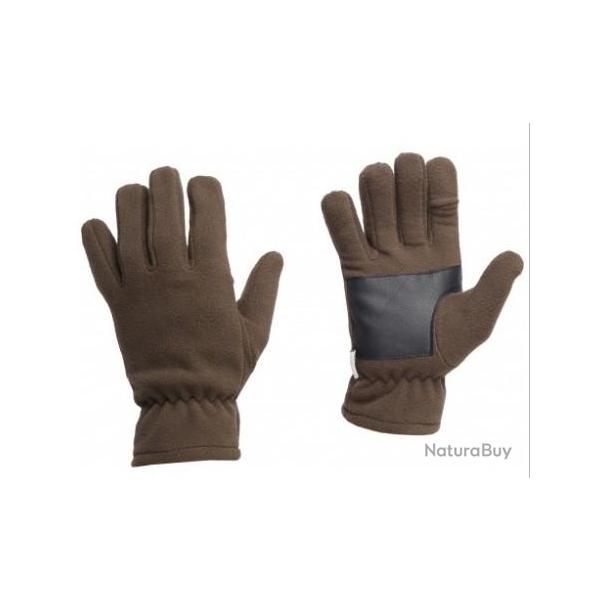 Gants Treeland polaire kaki