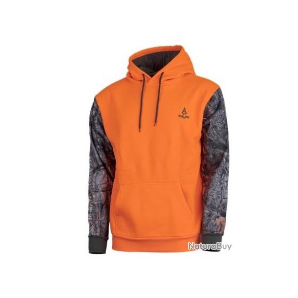 Sweat TREELAND pour enfant orange avec capuche