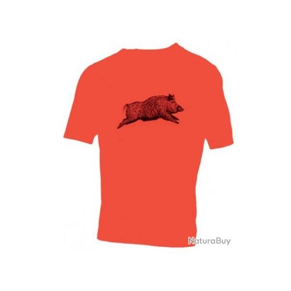 T-shirt pour enfant TREELAND orange sanglier