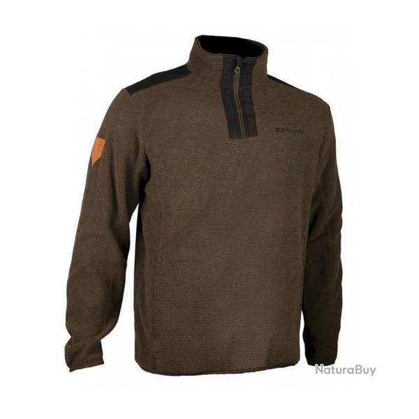 Pull de chasse Somlys Col Montant Zippe