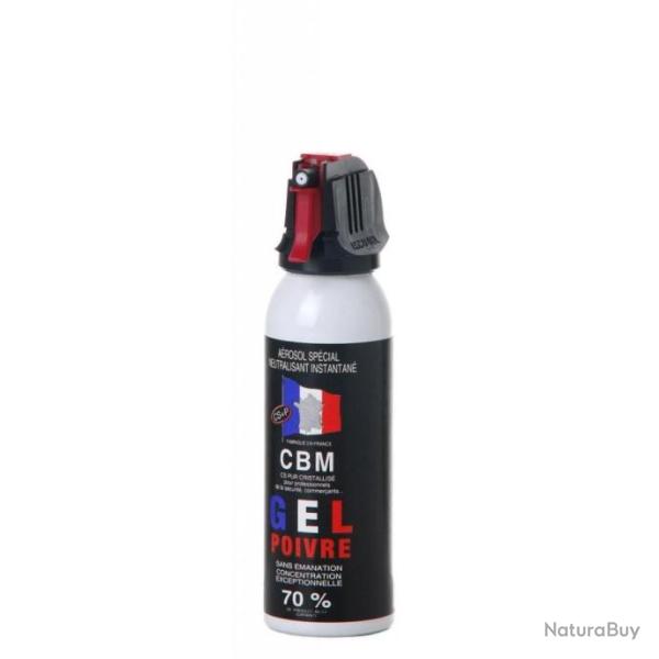 Lot de 2 Bombe lacrymog�ne Spray Aerosol 100 ml GEL Poivre CBM
