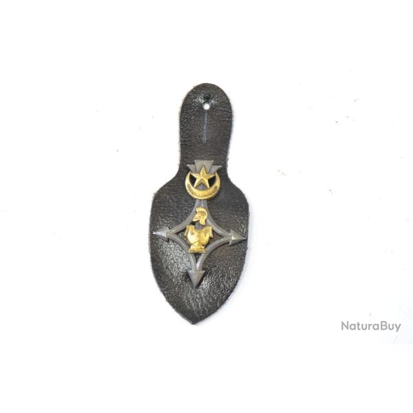 Insigne G�nie Saharien, DRAGO, dos lisse. Avec cuir