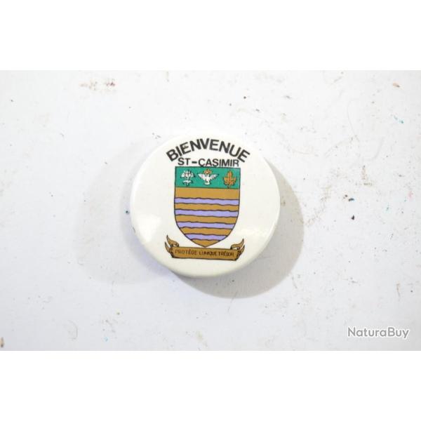 Badge bienvenue � Saint-Casimir Qu�bec Canada blason de la ville