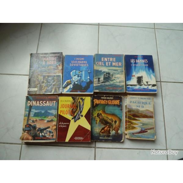 divers livres sur les conflits ww2 , Indochine et la marine