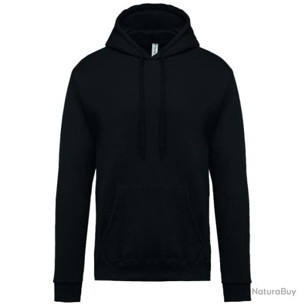 Sweat � capuche KARIBAN noir 280gr