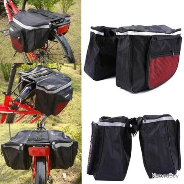 Porte-bagages Bicyclette V�lo �tanche Si�ge Arri�re Sac Rangement Panier Double
