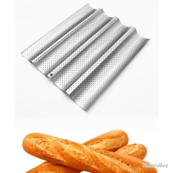 Plaque de Cuisson pain Moule pour 4 Baguettes Anti-Adh�sif