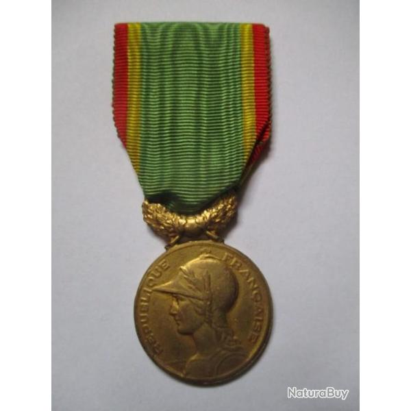Mdaille Socit d'Encouragement au Dvouement bronze dor