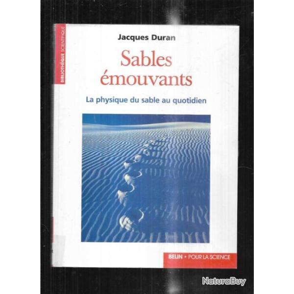sables �mouvants la physique du sable au quotidien de jacques duran