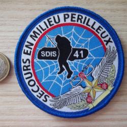 &eacute;cusson pompier milieu p&eacute;rilleux SDIS Loir-et-Cher