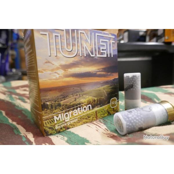 25 cartouches TUNET MIGRATION cal 12 pb 7 BG en 67mm