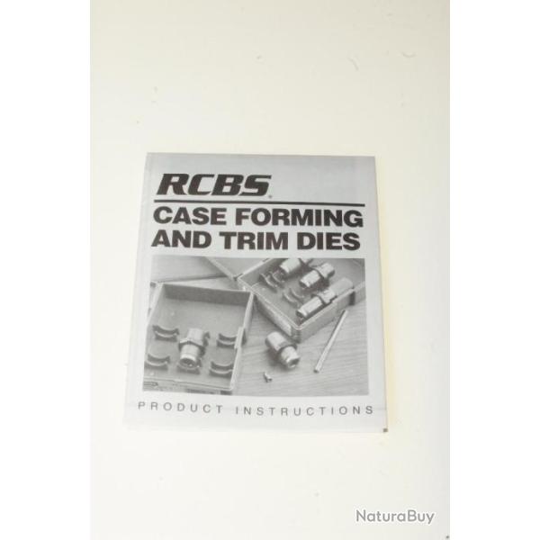 Documentation case forming et trim dies RCBS