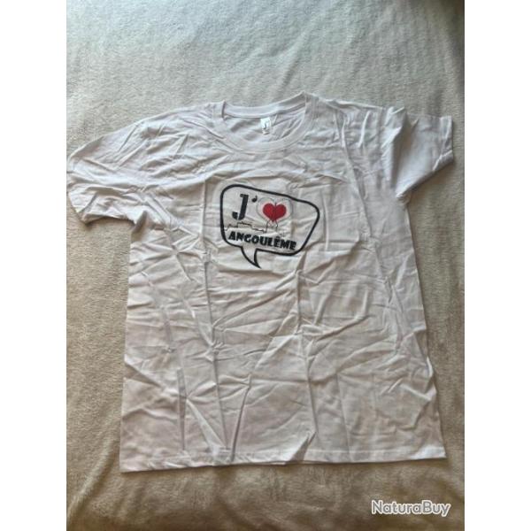 t shirt j aime ou i love angouleme taille xl neuf
