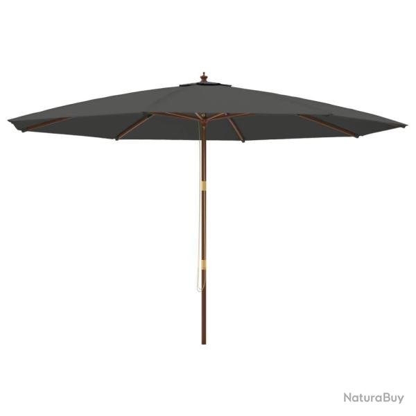 Parasol de jardin avec m�t en bois 400 x 273 cm anthracite 02_0008336