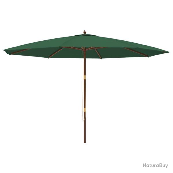 Parasol de jardin avec mt en bois 400 x 273 cm vert 02_0008371