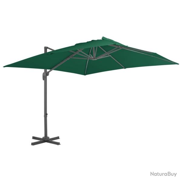 Parasol d�port� avec m�t en aluminium 300 x 300 cm vert 02_0008511